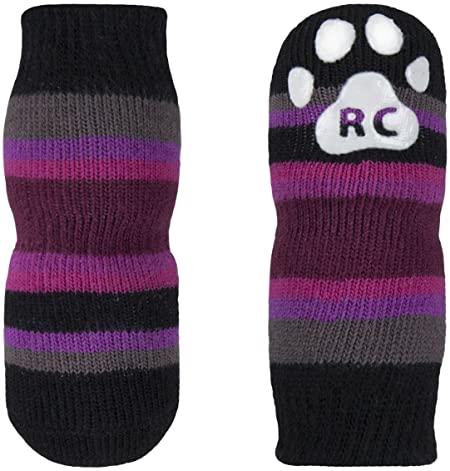 RC Pets Pawks Dog Socks, Purple Stripes