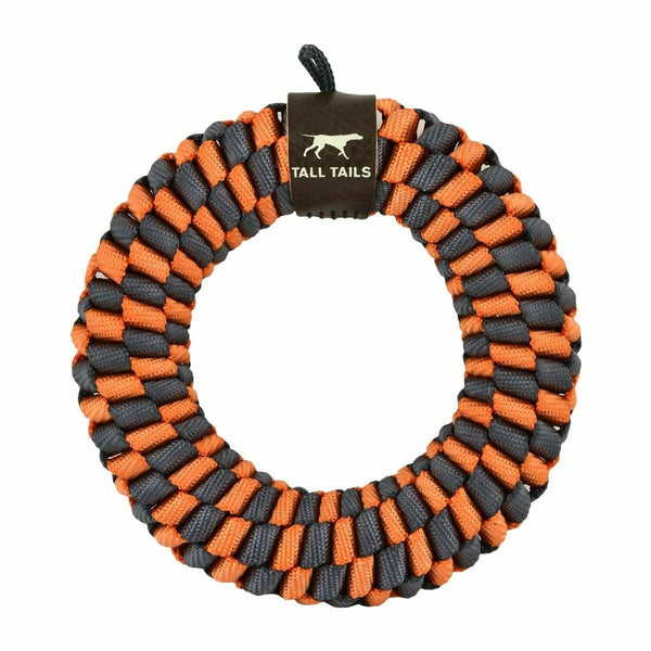 Tall Tails Braided Ring Dog Toy, Orange