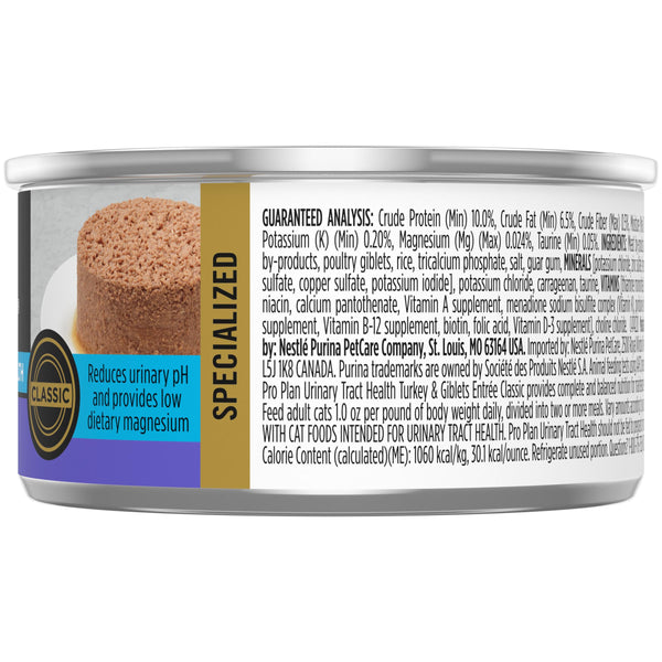 Purina Pro Plan Urinary Tract Health Turkey & Giblets Entree Wet Cat Food Can