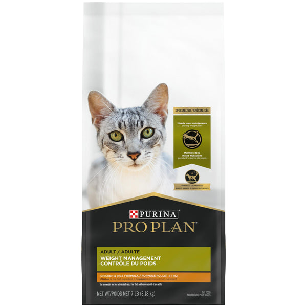 Purina Pro Plan Weight Management Chicken & Rice Adult Dry Cat Food