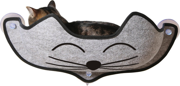 K&H EZ Mount Perchoir de fenêtre pour chats, gris