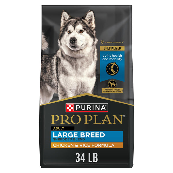 Purina Pro Plan Shredded Blend Chicken & Rice Large Breed Adult Dry Dog Food