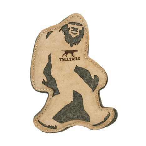 Tall Tails Natural Leather & Wool Sasquatch, 9-in