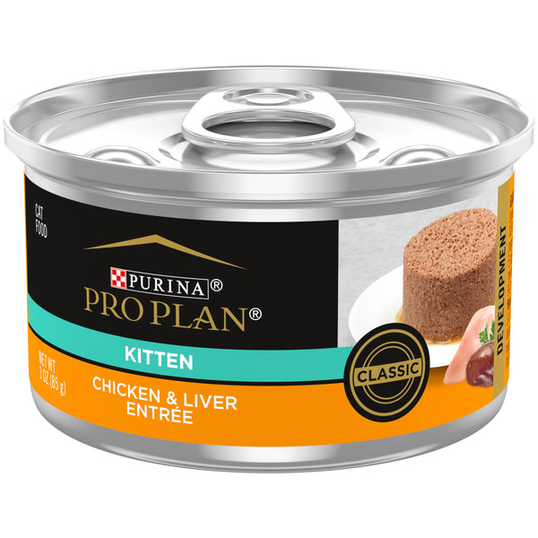Purina Pro Plan Focus Kitten Classique Entrée Poulet & Foie Nourriture en boîte pour chatons