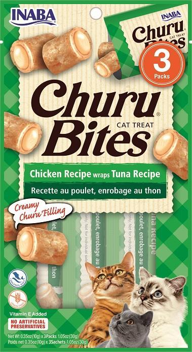 INABA Churu Bites Chicken Wraps Tuna Grain-Free Cat Treats