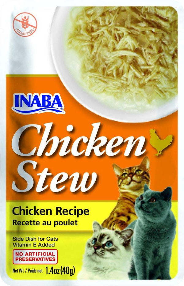 INABA Chicken Stew Chicken Grain-Free Side Dish for Cats