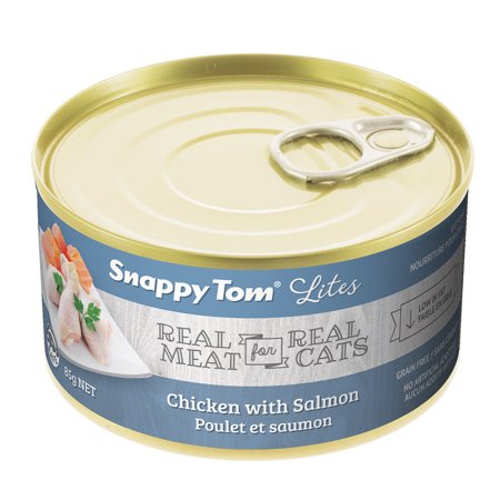 Snappy Tom Small Can Poulet et Saumon Nourriture pour Chats