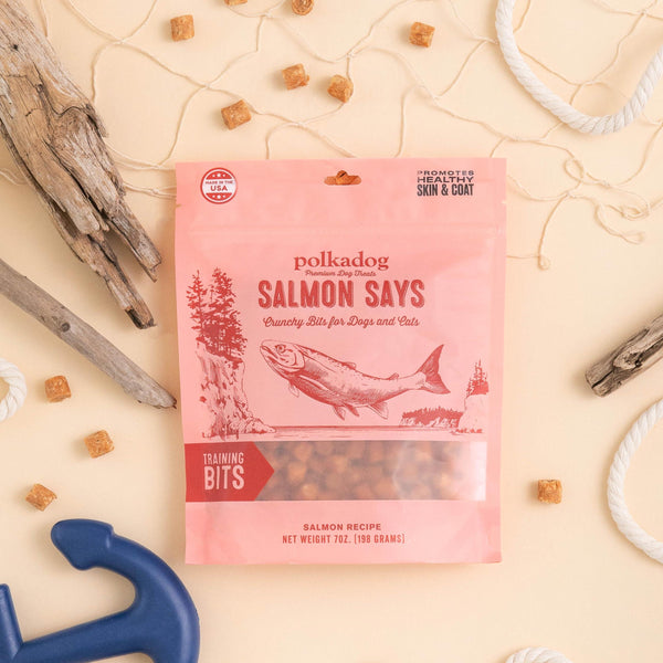Polkadog Salmon Says Training Bits Dog & Cat Treats
