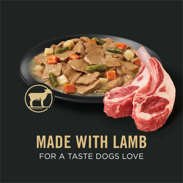 Purina Pro Plan Complete Essentials Lamb & Vegetables Entree Slices in Gravy Adult Wet Dog Food Can