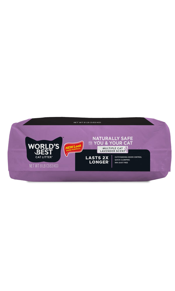 World's Best Multiple Cat Lavender Scented Clumping Cat Litter