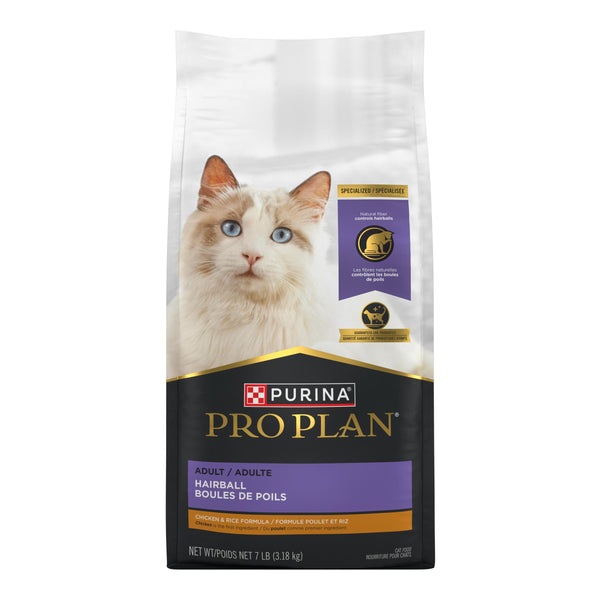 Purina Pro Plan Hairball Chicken & Rice Adult Dry Cat Food