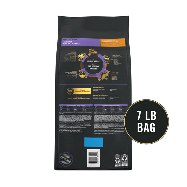 Purina Pro Plan Hairball Chicken & Rice Adult Dry Cat Food