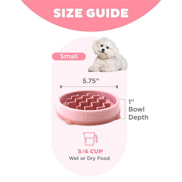Outward Hound Fun Feeder Slo Bowl Dog Slow Feeder, Pink