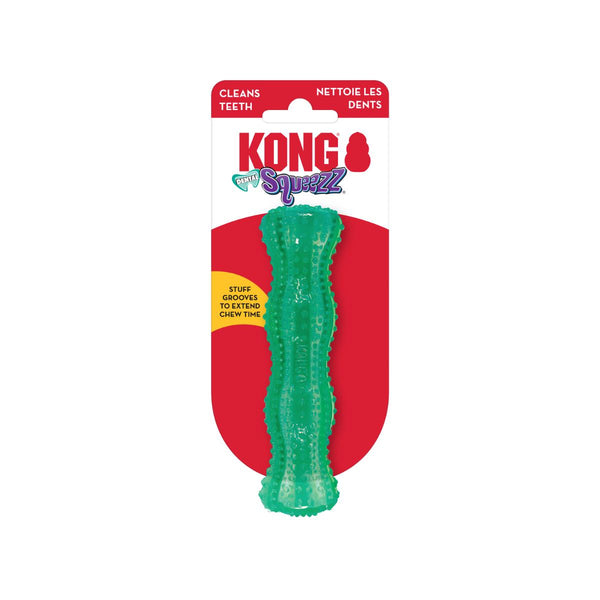 KONG Squeezz Dental Stick Dog Toy, Teal