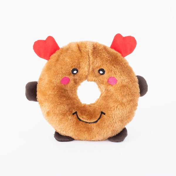 ZippyPaws Holiday Donutz Buddies Reindeer Dog Toy