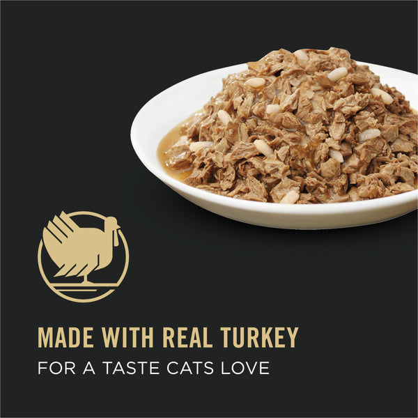 Purina Pro Plan Saveur Entrée à la Dinde et au Riz pour Chat Adulte en Sauce en Conserves