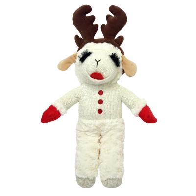 Multipet Jouet pour chien Agneau debout avec bois de cerf 13 pouces