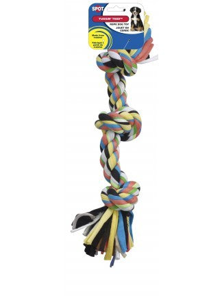 Ethical Pet Spot Tuggin' Tees 3 Knot Rope Dog Toy, 15-in