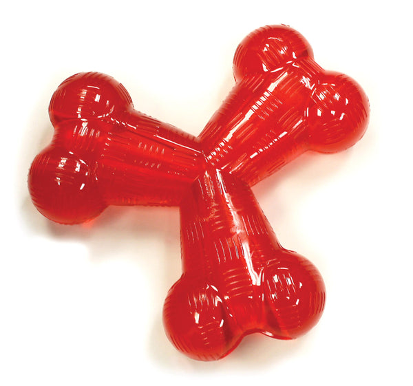 Ethical Pet Spot Play Strong Rubber Trident Shaped Dog Toy, 6-in