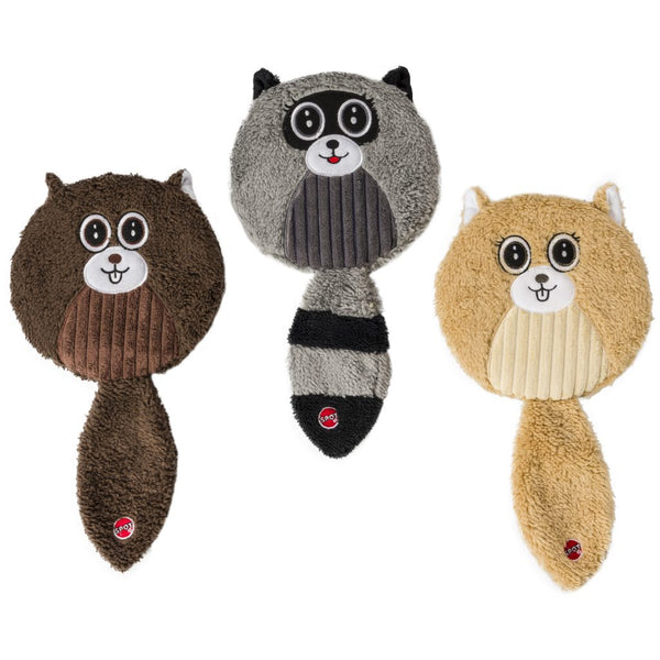 Ethical Pet Spot Holiday Flat Jax Plush Dog Toy, Character Varies, 10-in