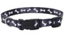 Collier de chien ajustable Styles, os noirs