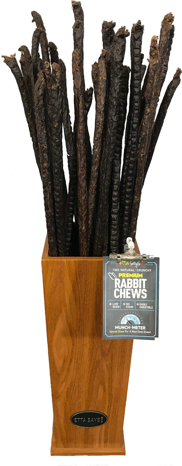 Etta Says! Premium 3' Crunchy Rabbit Chew Dog Treats
