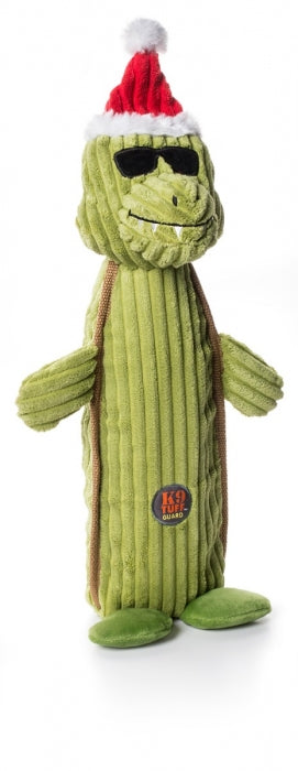 Charming Pet Bottle Bros Holiday Gator Dog Toy