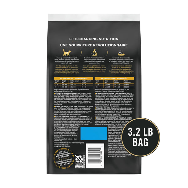 Purina Pro Plan Prime Plus Adulte 7+ Formule Poulet & Riz Croquettes pour chat