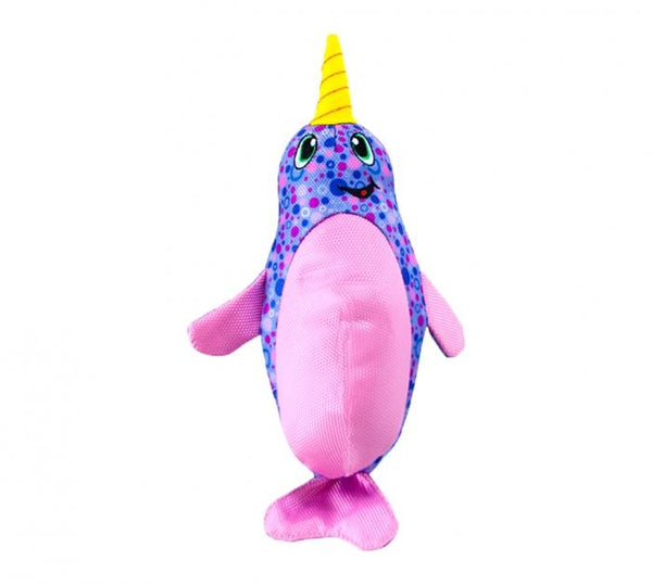 Outward Hound Floatiez Narwhal Dog Toy, Purple