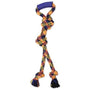 Mammoth Flossy Chews Twin Tug with Rubber Handle Dog Toy, Color Varies