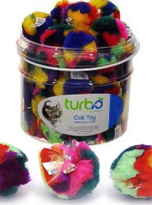 Turbo Crinkle Ball Cat Toy