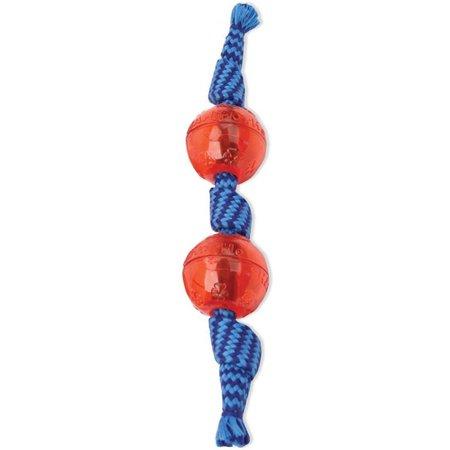 Mammoth Flossy Chews Candy Wraps with 2 Outside Squeaky Ball Dog Toy