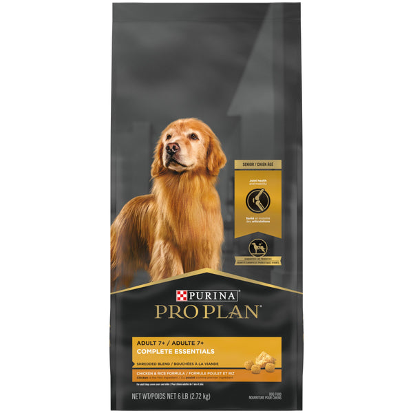 Purina Pro Plan Complete Essentials Shredded Blend Chicken & Rice Adult 7+ Dry Dog Food