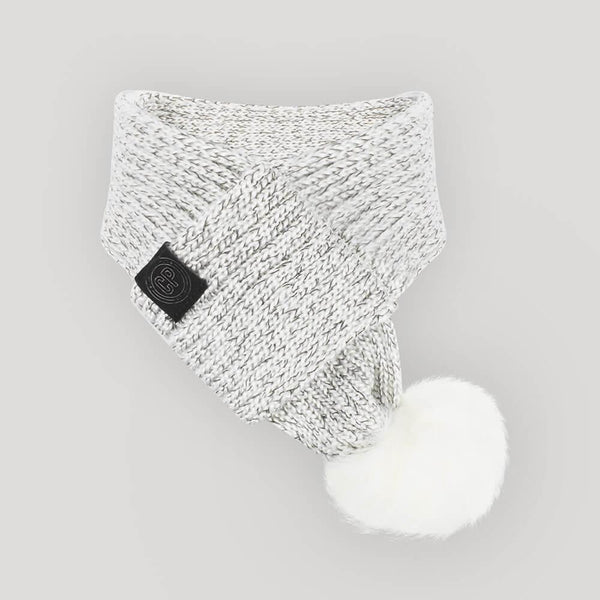 Canada Pooch Pom Pom Dog Scarf, Snowy Fox
