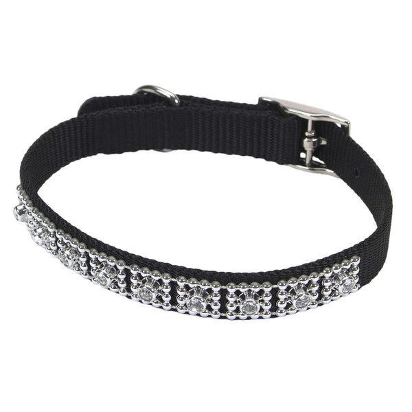 Coastal Collier pour chien avec bijoux, Noir