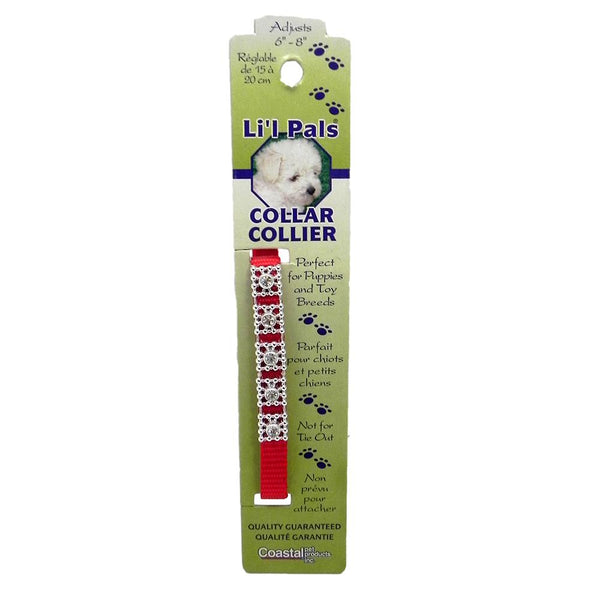 Li'l Pals Nylon Jewel Collar, Red
