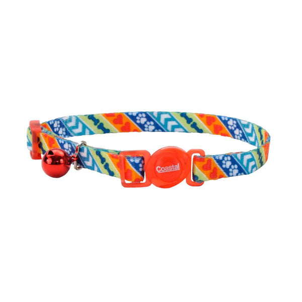 Safe Cat Fashion Adjustable Breakaway Cat Collar, Resolve, 3/8-in x 8-12-in