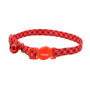 Safe Cat Fashion Collier ajustable à fermeture de sécurité, Carreaux rouges et blancs