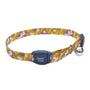 Safe Cat Collier ajustable à rupture pour chat avec boucle magnétique, fleur tige charbon