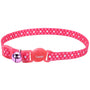 Safe Cat Collier mode ajustable à rupture pour chat, pois roses