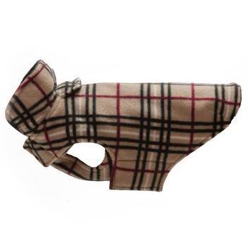 RC Pets Whistler WinterWear V.2.0 Fleece Dog Coat, Tan Tartan