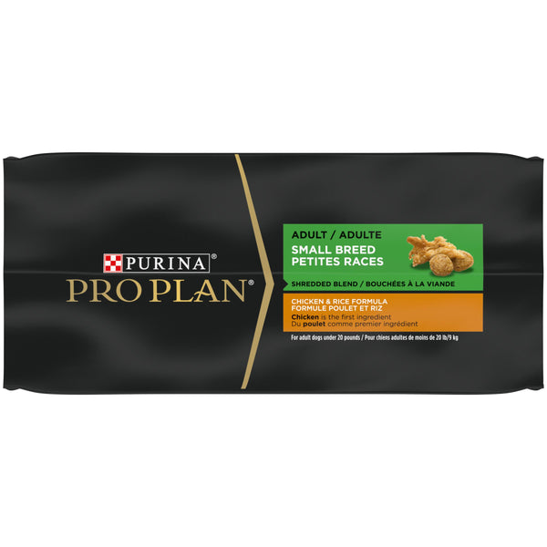 Purina Pro Plan Shredded Blend Chicken & Rice Adult Small Breed Dry Dog Food