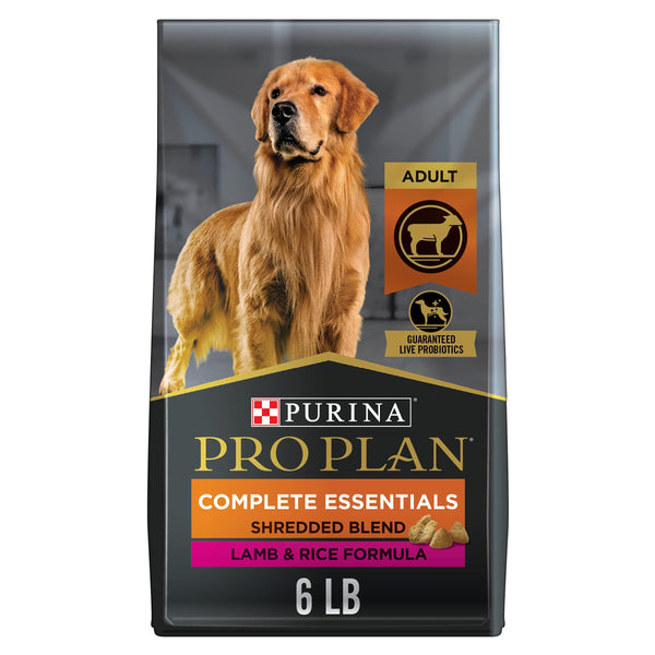 Purina Pro Plan Complete Essentials Shredded Blend Lamb & Rice Adult Dry Dog Food