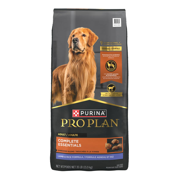 Purina Pro Plan Complete Essentials Shredded Blend Lamb & Rice Adult Dry Dog Food