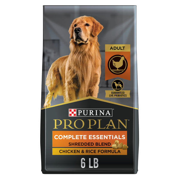 Purina Pro Plan Complete Essentials Shredded Blend Chicken & Rice Adult Dry Dog Food