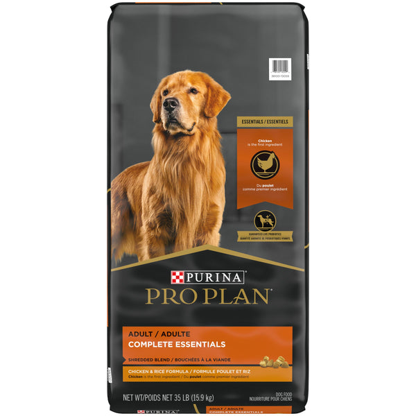 Purina Pro Plan Complete Essentials Shredded Blend Chicken & Rice Adult Dry Dog Food