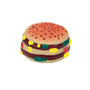 Rascals Latex Hamburger Dog Toy, 2.5-in