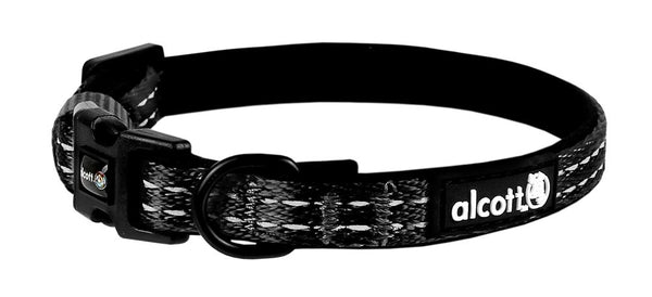 Alcott Adventure Collier ajustable pour chien, Noir
