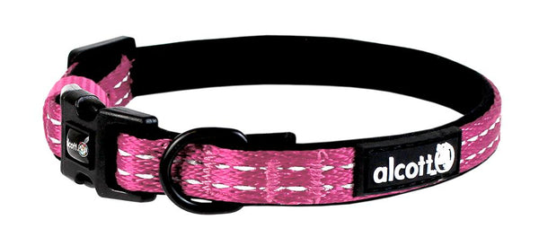 Alcott Adventure Adjustable Dog Collar, Pink