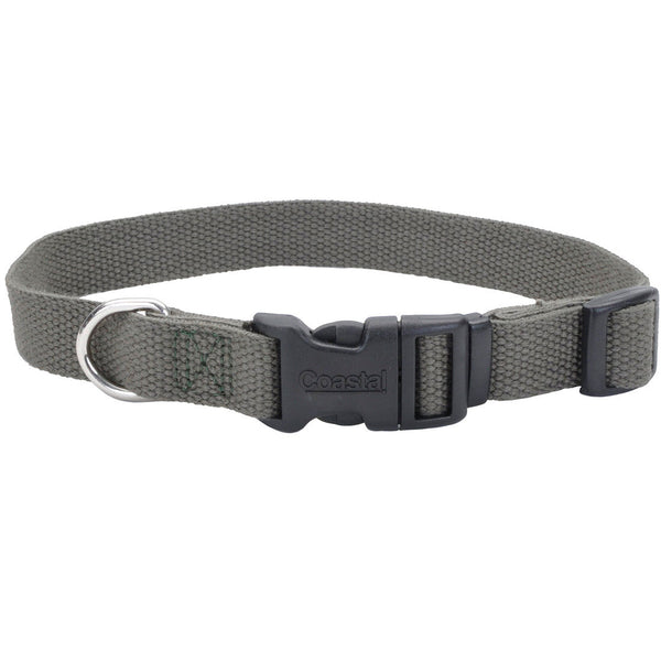 New Earth Soy Adjustable Dog Collar, Forest